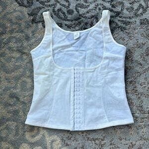 Vintage Mesh Corset Top White XL